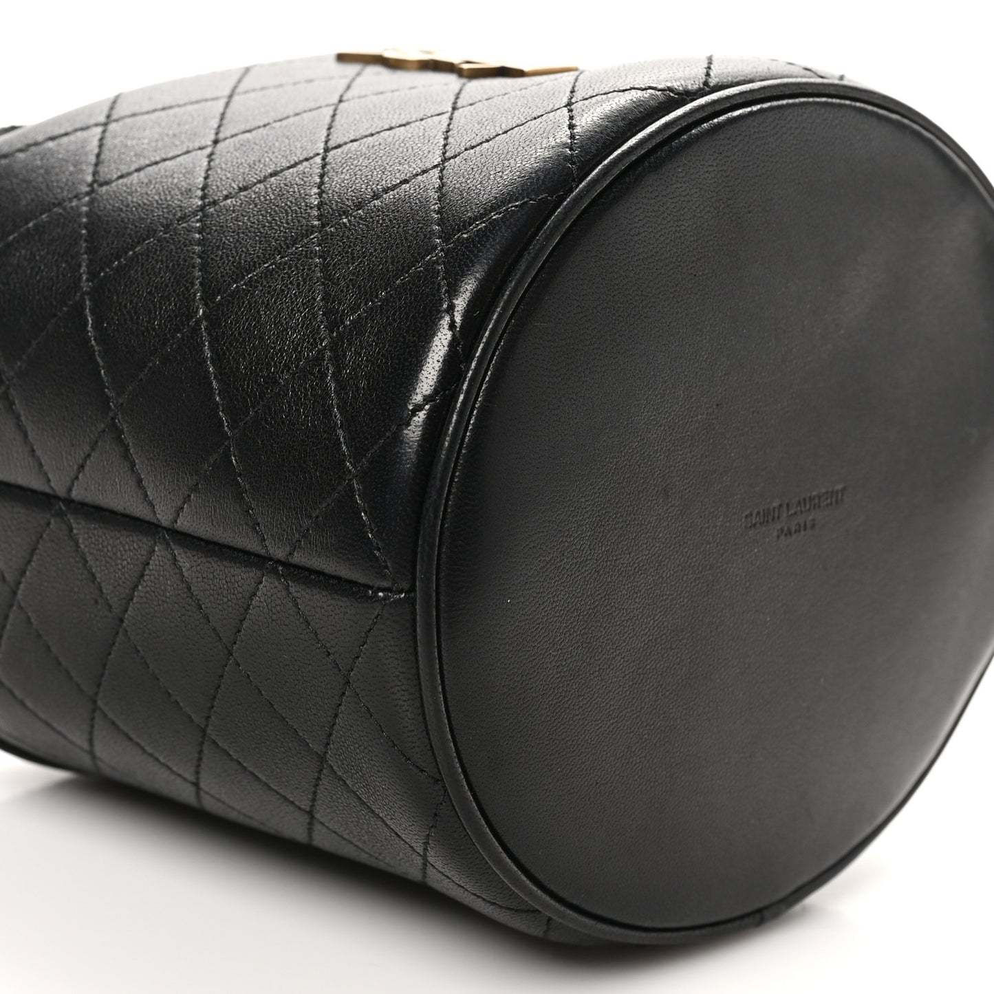 Lambskin Gabby Mini Bucket Bag Black
