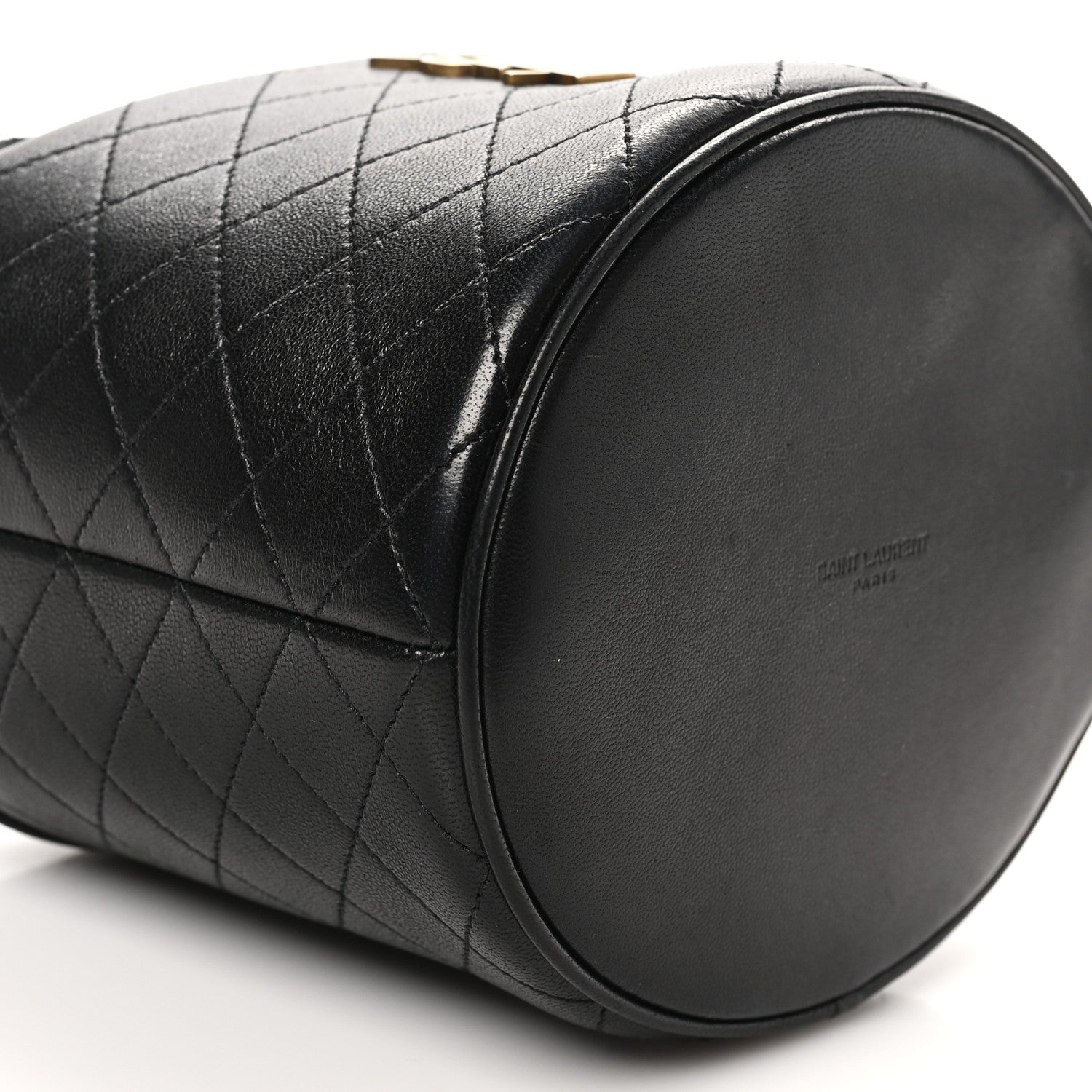 Saint Laurent Lambskin Gabby Mini Bucket Bag Black 9 of 10