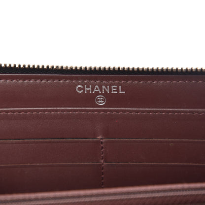 Chanel Caviar Quilted Large Gusset Zip Around Wallet Black 6 of 8