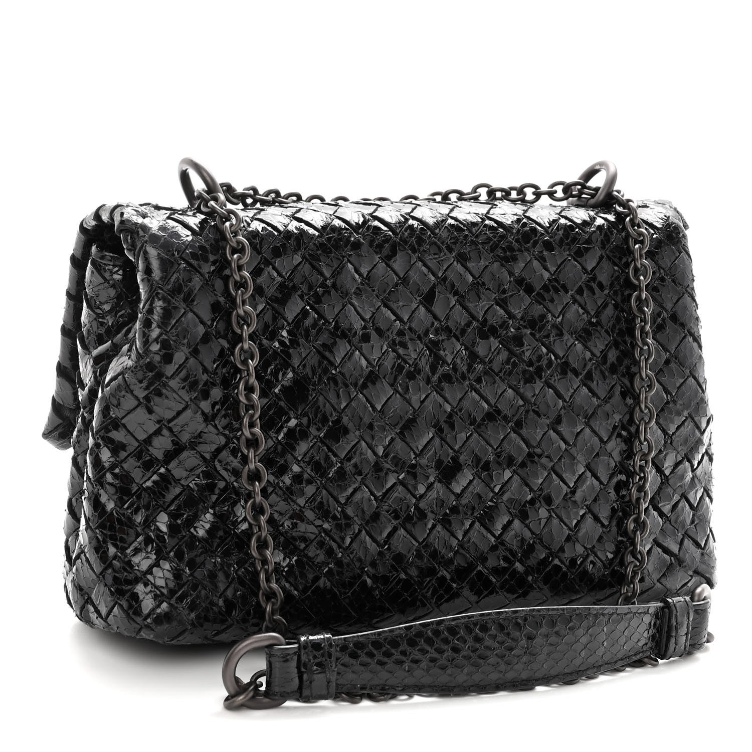 Bottega Veneta Ayers Intrecciato Baby Olimpia Shoulder Bag Black 3 of 10