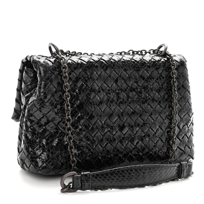 Bottega Veneta Ayers Intrecciato Baby Olimpia Shoulder Bag Black 3 of 10