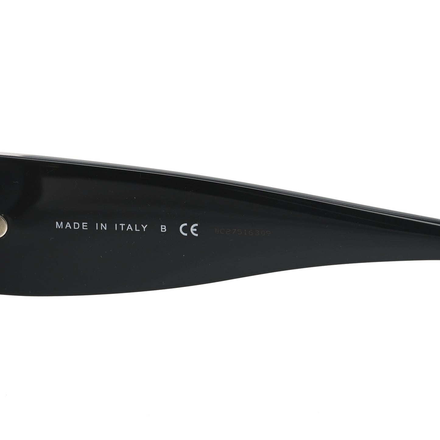 Acetate Rectangle Sunglasses 5435-A Black