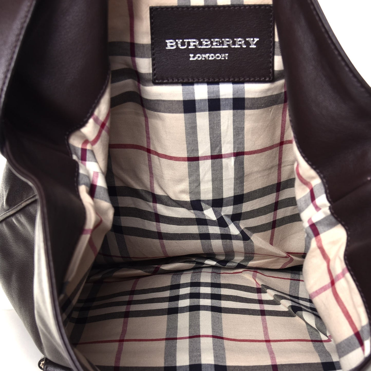 Calfskin House Check Tote