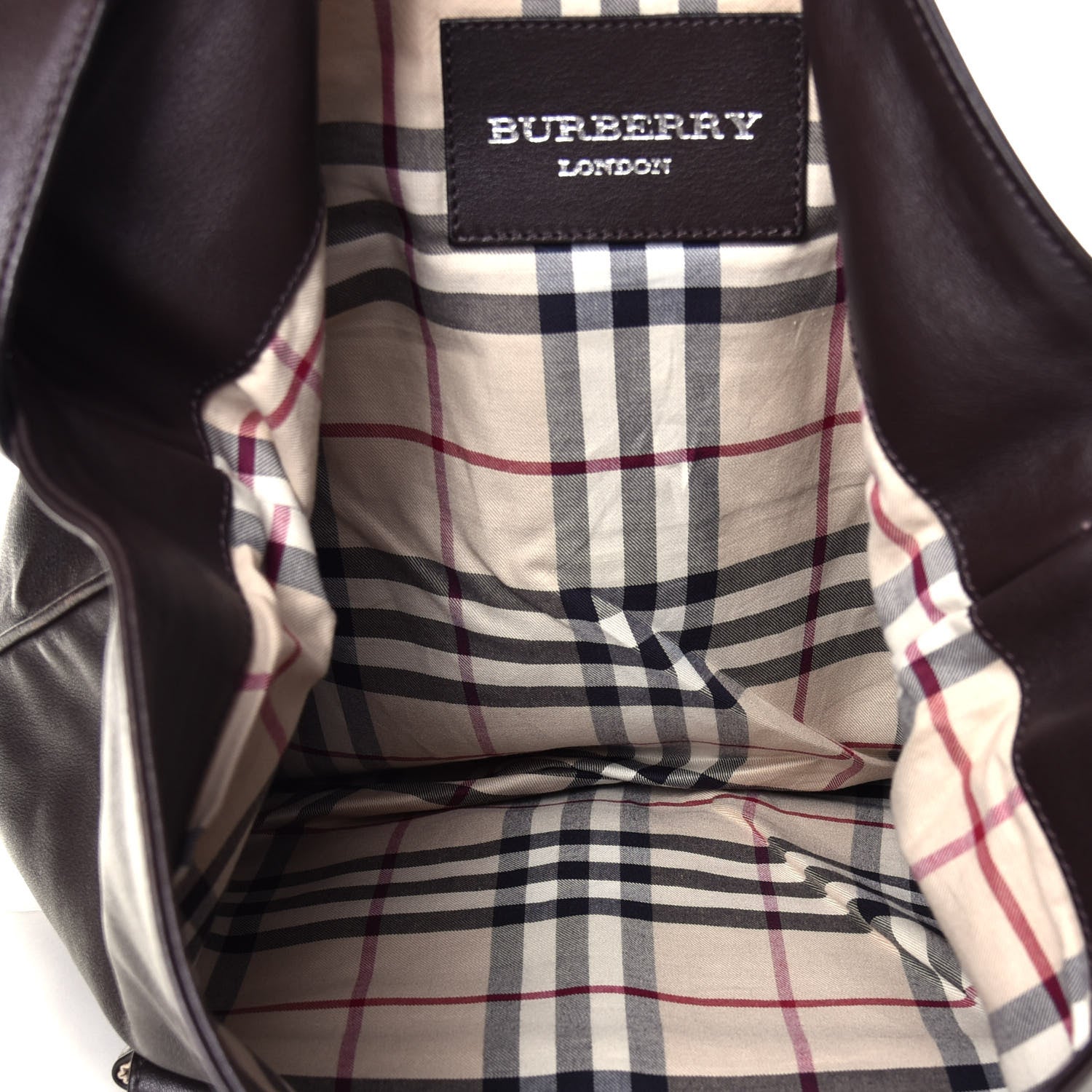 Burberry Calfskin House Check Tote 4 of 7