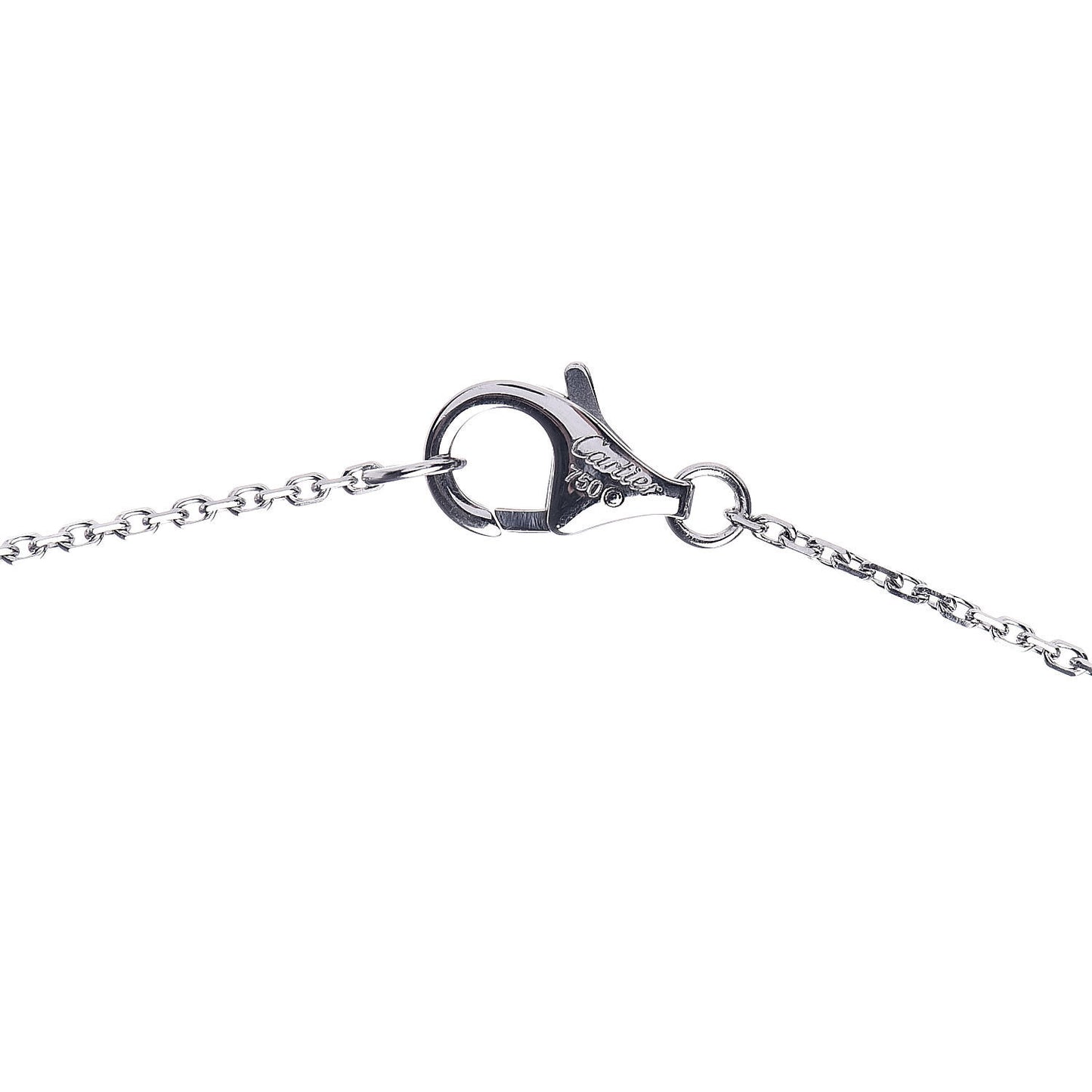 18K White Gold Diamond Caresse D'Orchidees Par Necklace