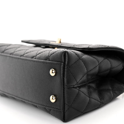 Chanel Caviar Quilted Mini Coco Handle Flap Black 10 of 11