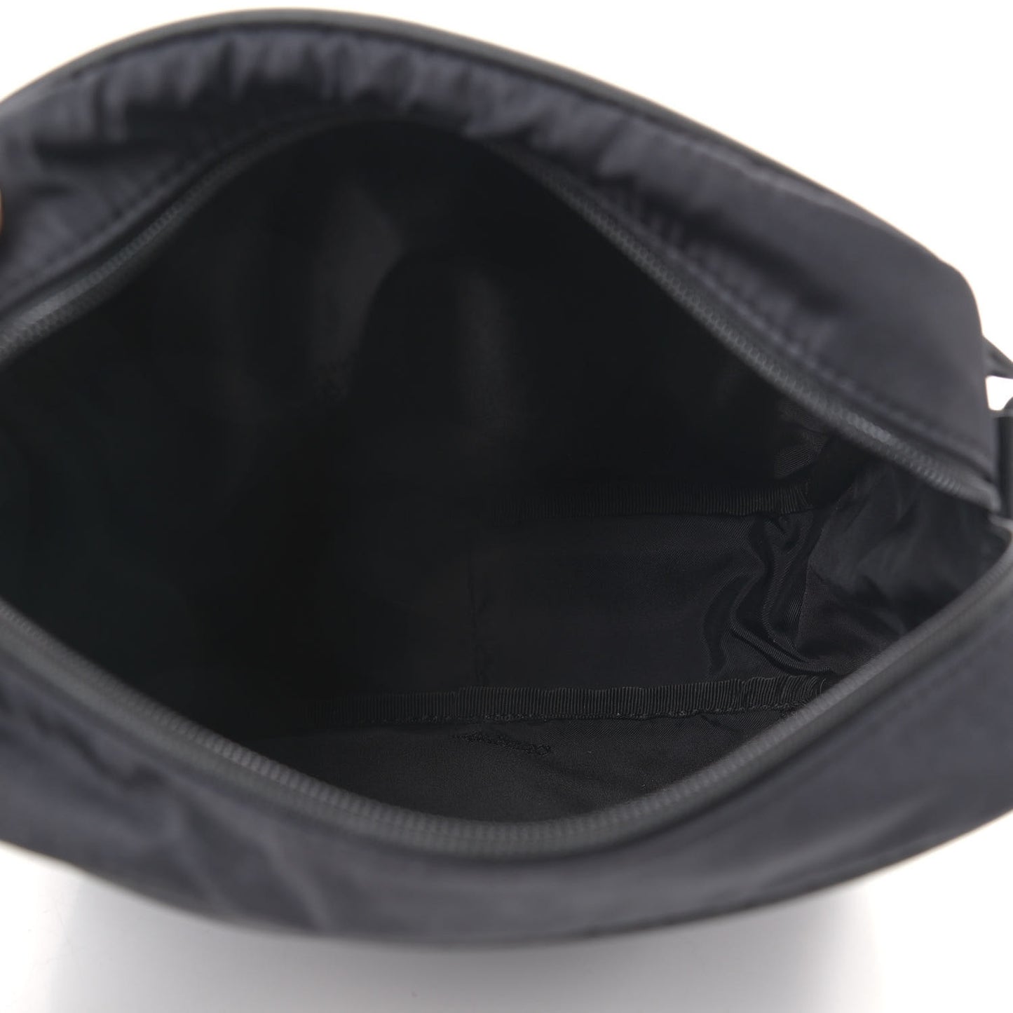 Nylon Painted Logo Messenger Bag Black