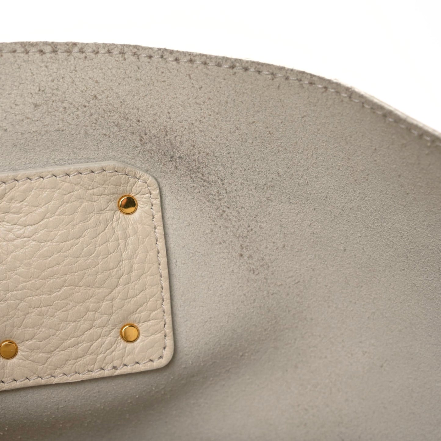 Smooth Calfskin Medium Vick Tote Off White