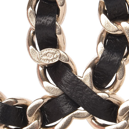Chanel Lambskin Chain CC Brooch Black Gold 3 of 3