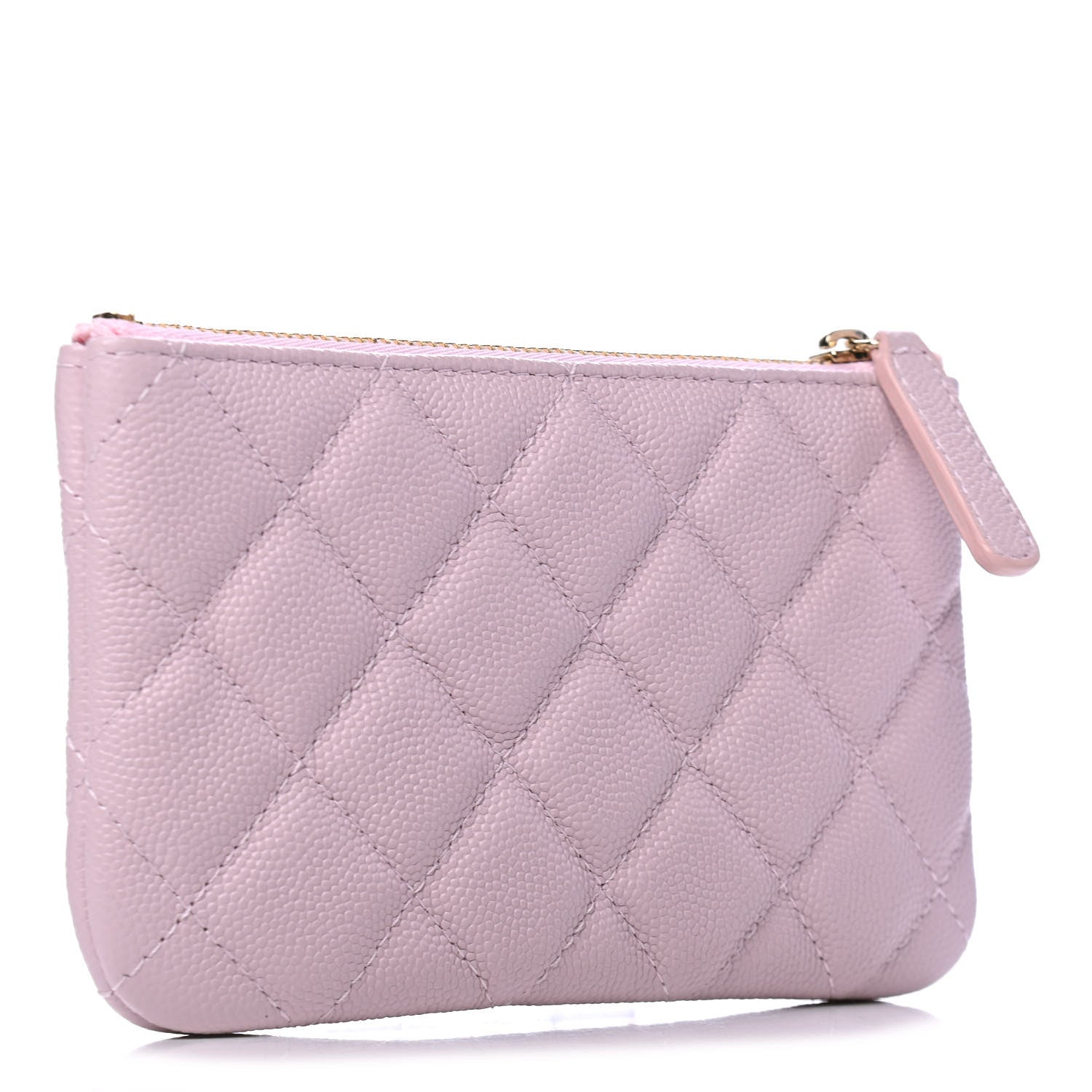 Chanel Caviar Quilted Small Cosmetic Case Light Pink 2 of 4