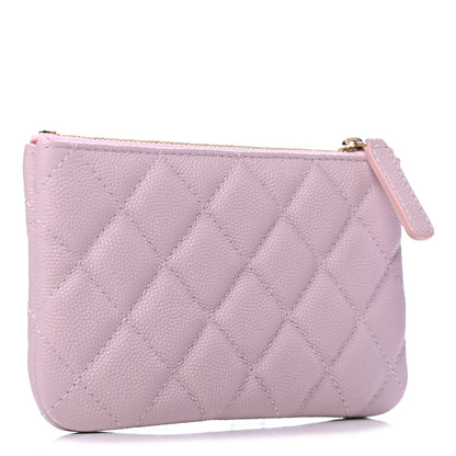 Chanel Caviar Quilted Small Cosmetic Case Light Pink 2 of 4