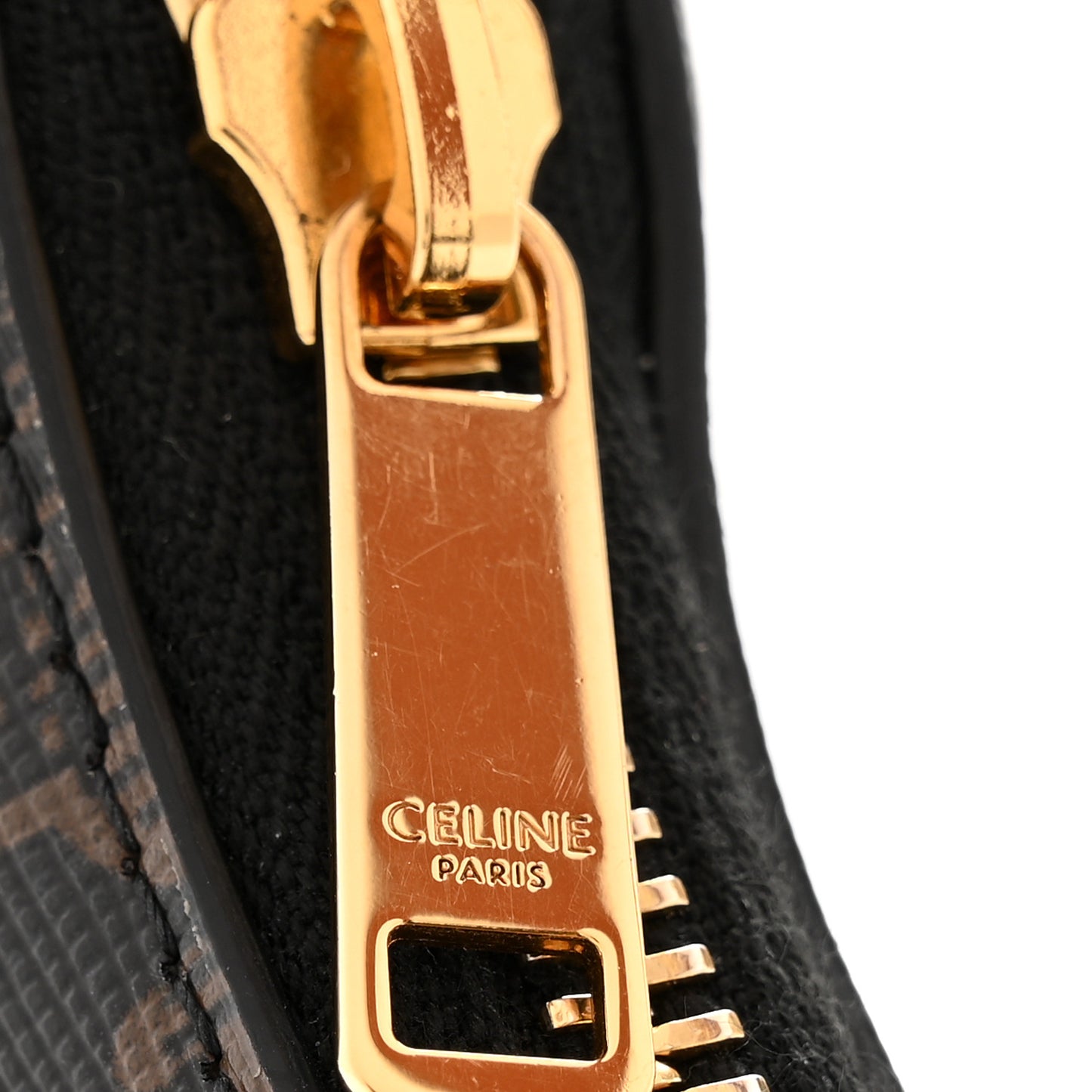 Triomphe Canvas Calfskin Ava Shoulder Bag Tan