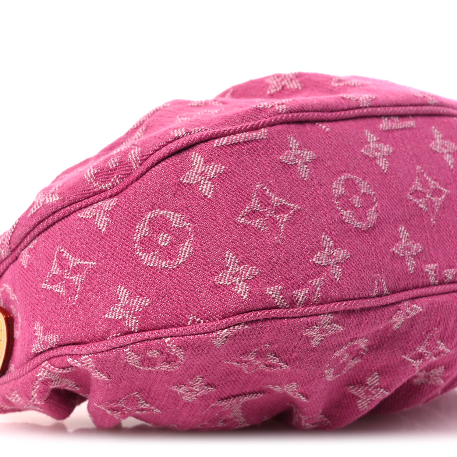 Louis Vuitton Monogram Denim Pochette Valley Fuchsia 8 of 10