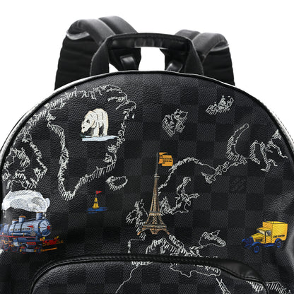 Louis Vuitton Damier Graphite World Map Josh Backpack 7 of 10