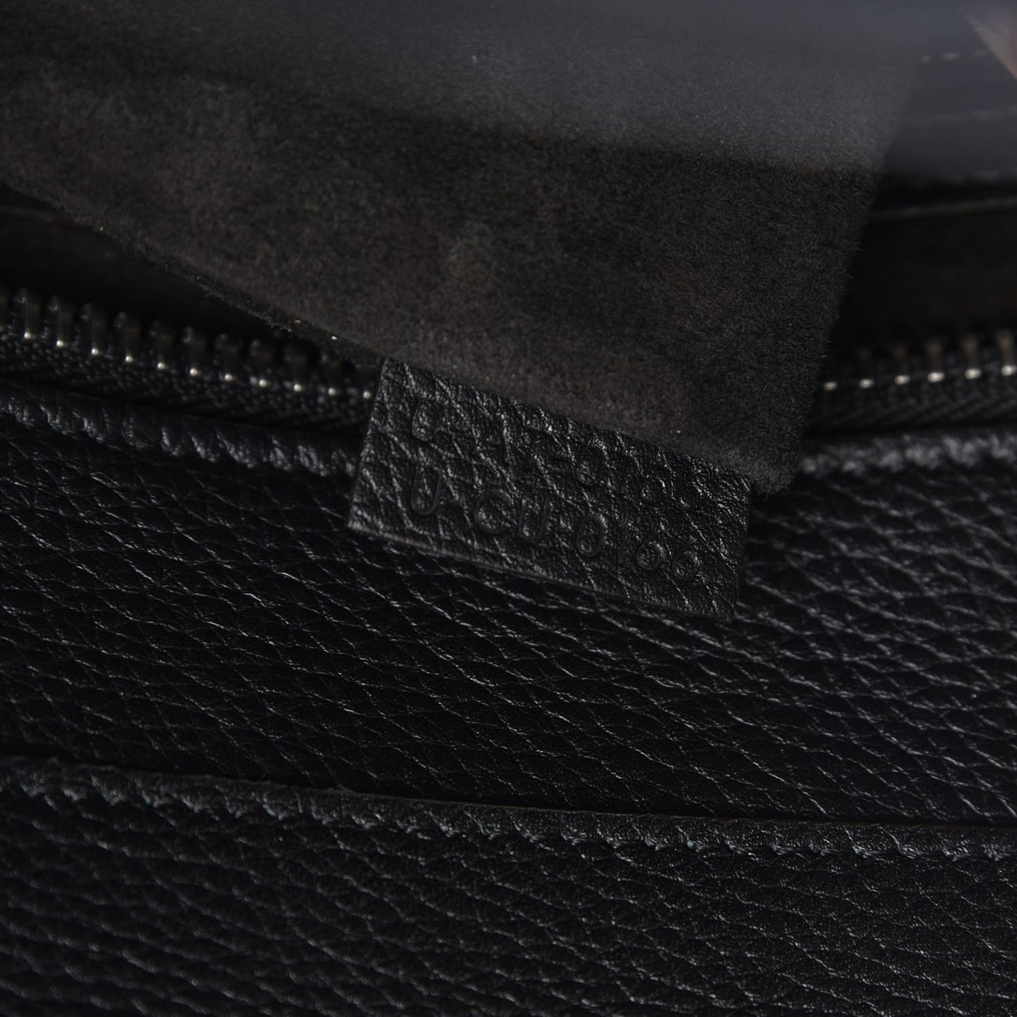 Drummed Calfskin Mini Luggage Black