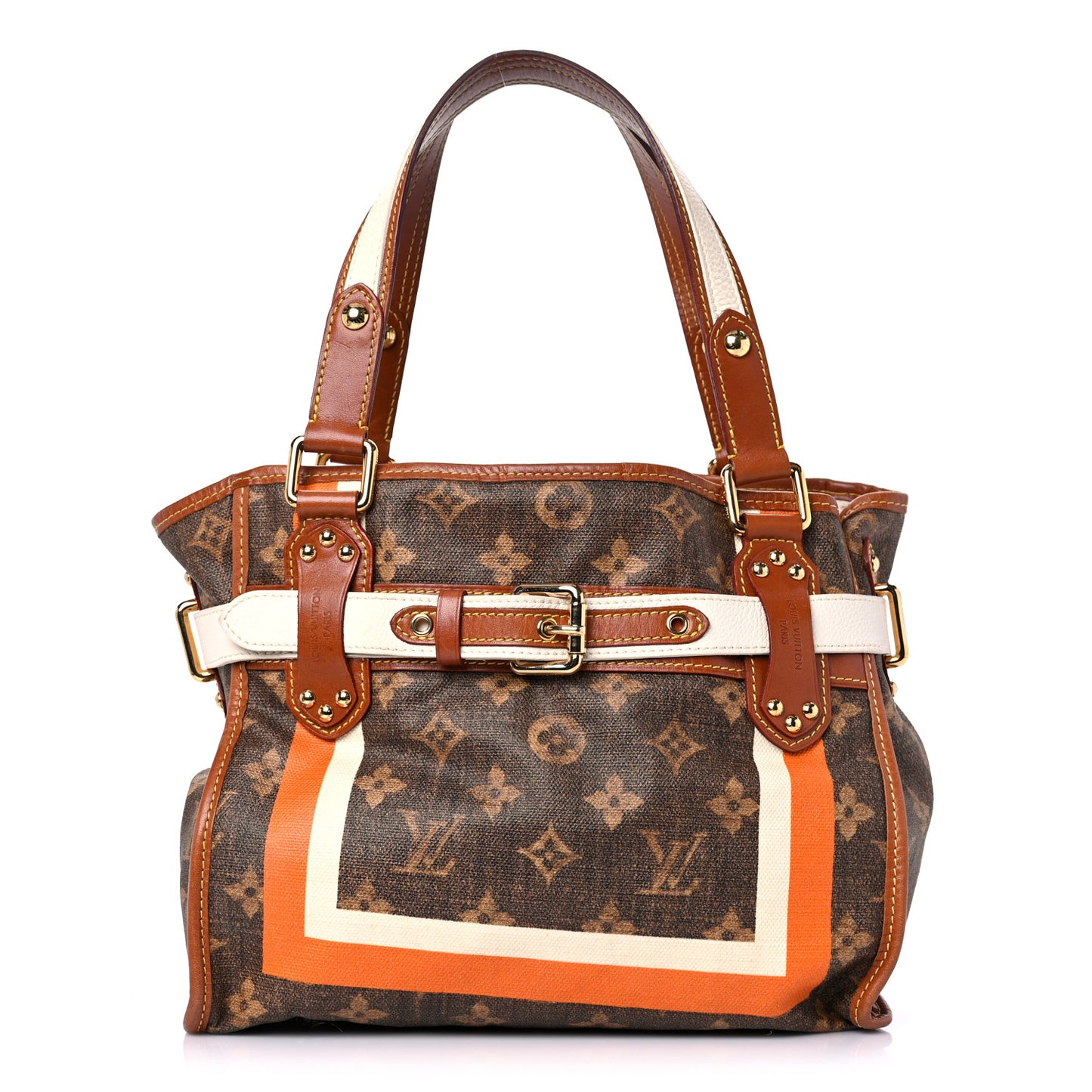 Monogram Rayures Tisse Sac PM