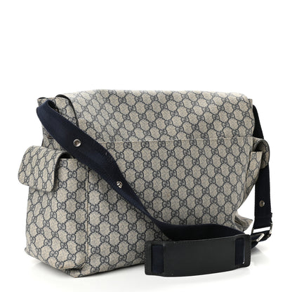 Gucci GG Plus Monogram Messenger Diaper Bag Navy 3 of 14