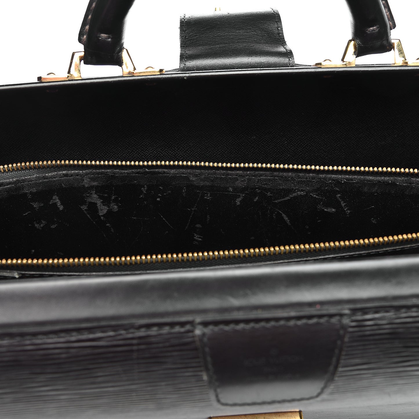 Epi Serviette Fermoir Briefcase Black
