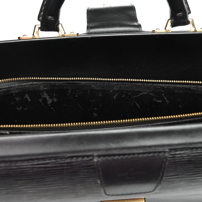 Louis Vuitton Epi Serviette Fermoir Briefcase Black 14 of 23
