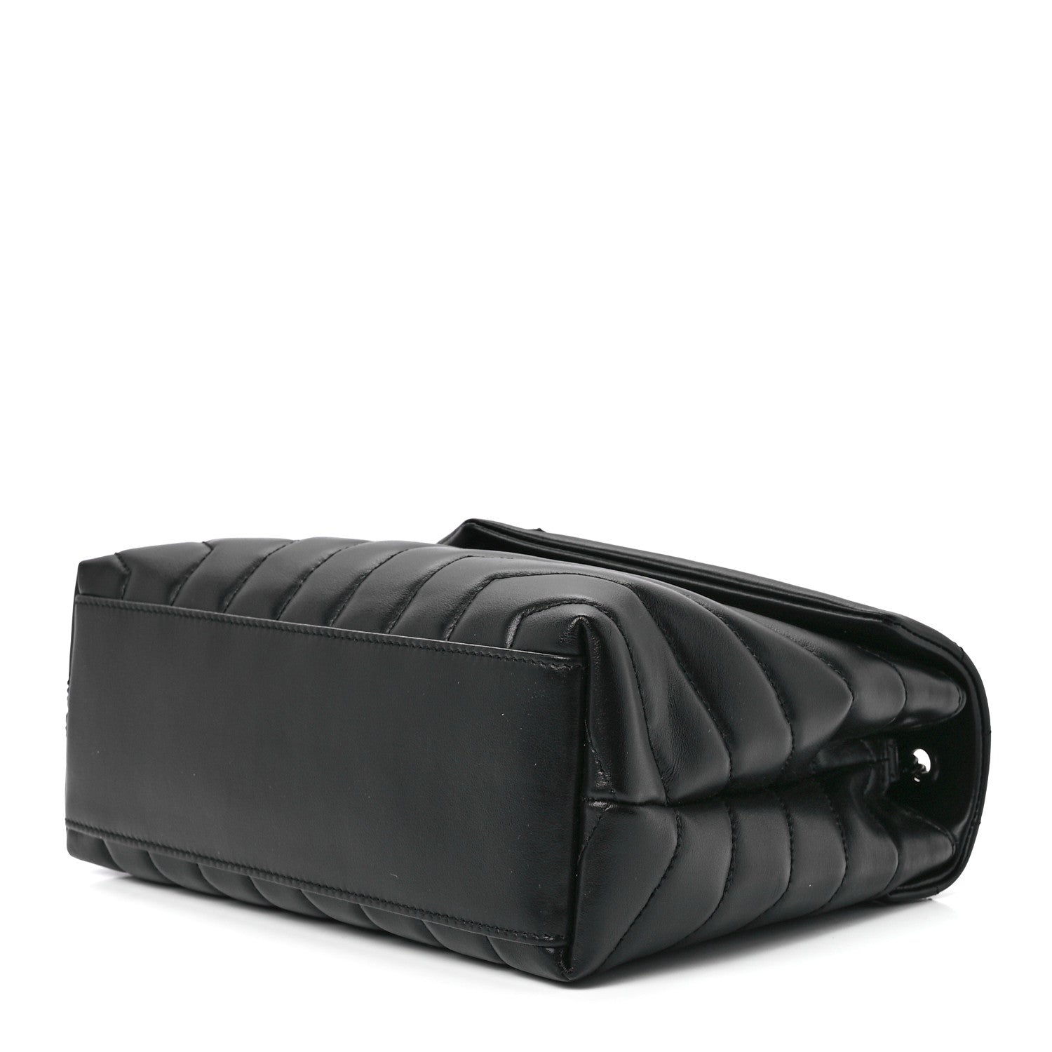 Saint Laurent Calfskin Y Quilted Monogram Monochrome Small Loulou Chain Satchel Black 12 of 12