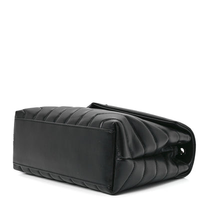 Saint Laurent Calfskin Y Quilted Monogram Monochrome Small Loulou Chain Satchel Black 12 of 12