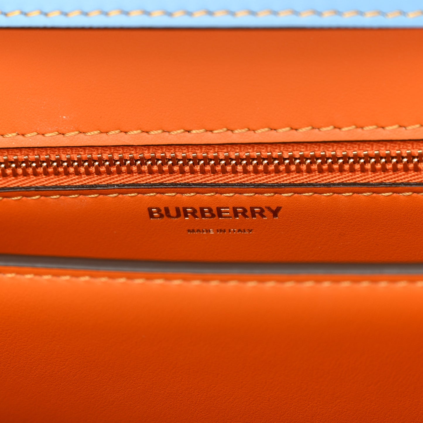 Calfskin Small TB Bag Orange Multicolor