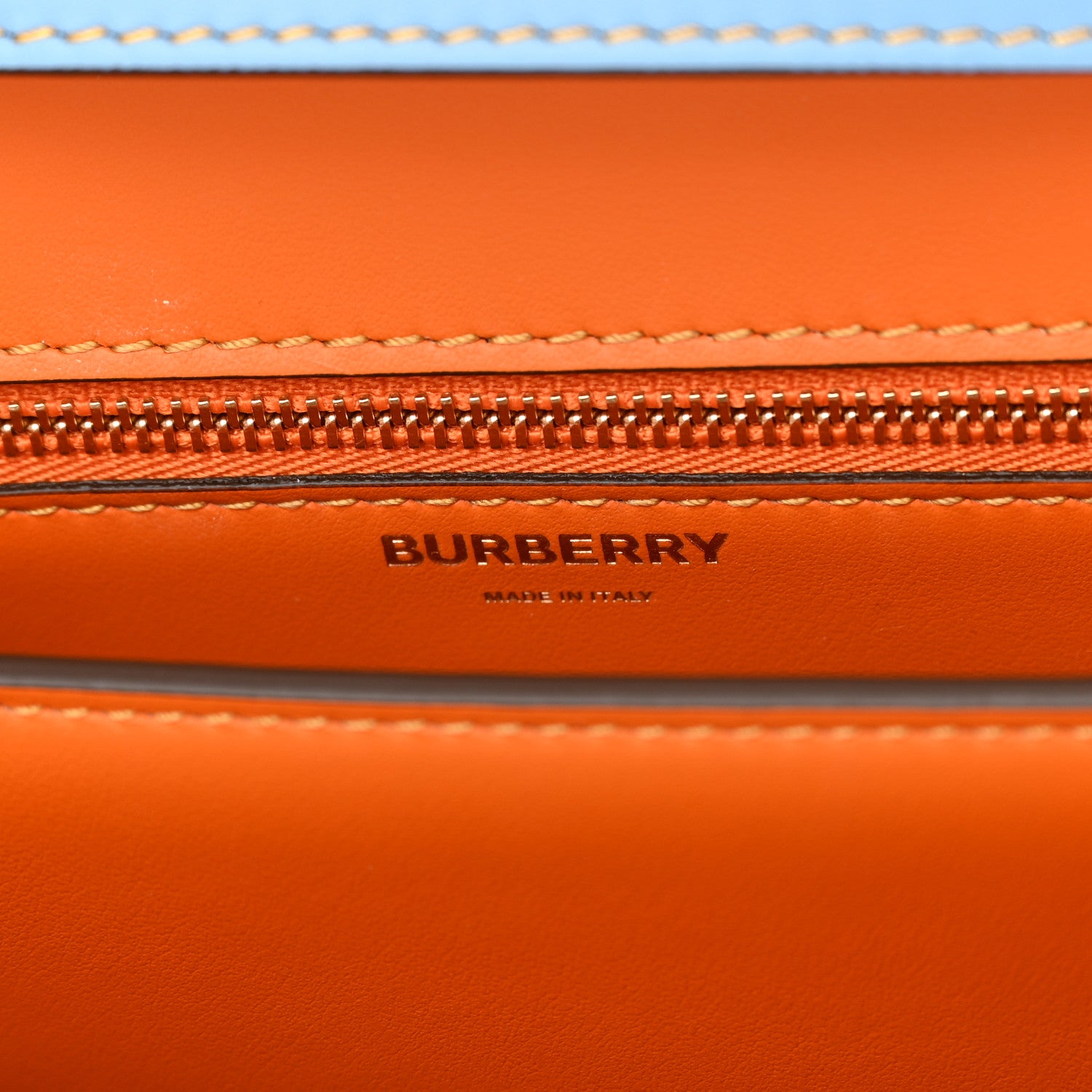 Burberry Calfskin Small TB Bag Orange Multicolor 6 of 12