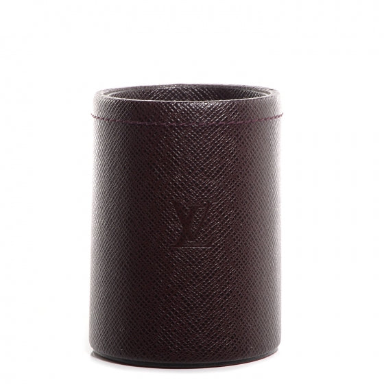 Taiga Leather 6 Piece Desk Set Acajou