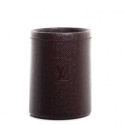 Louis Vuitton Taiga Leather 6 Piece Desk Set Acajou 2 of 13