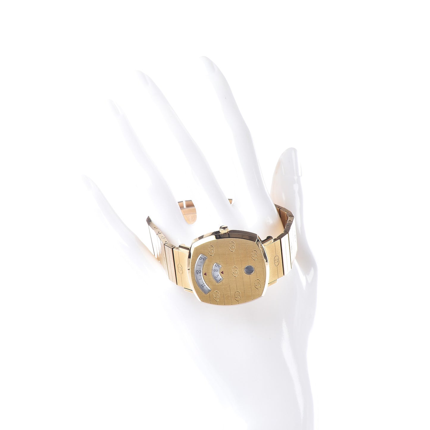 Stainless Steel 35mm Grip Quartz Watch Gold