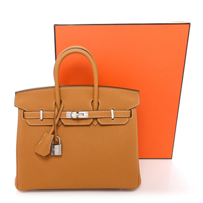 Hermes Togo Birkin 25 Natural Sable 11 of 11