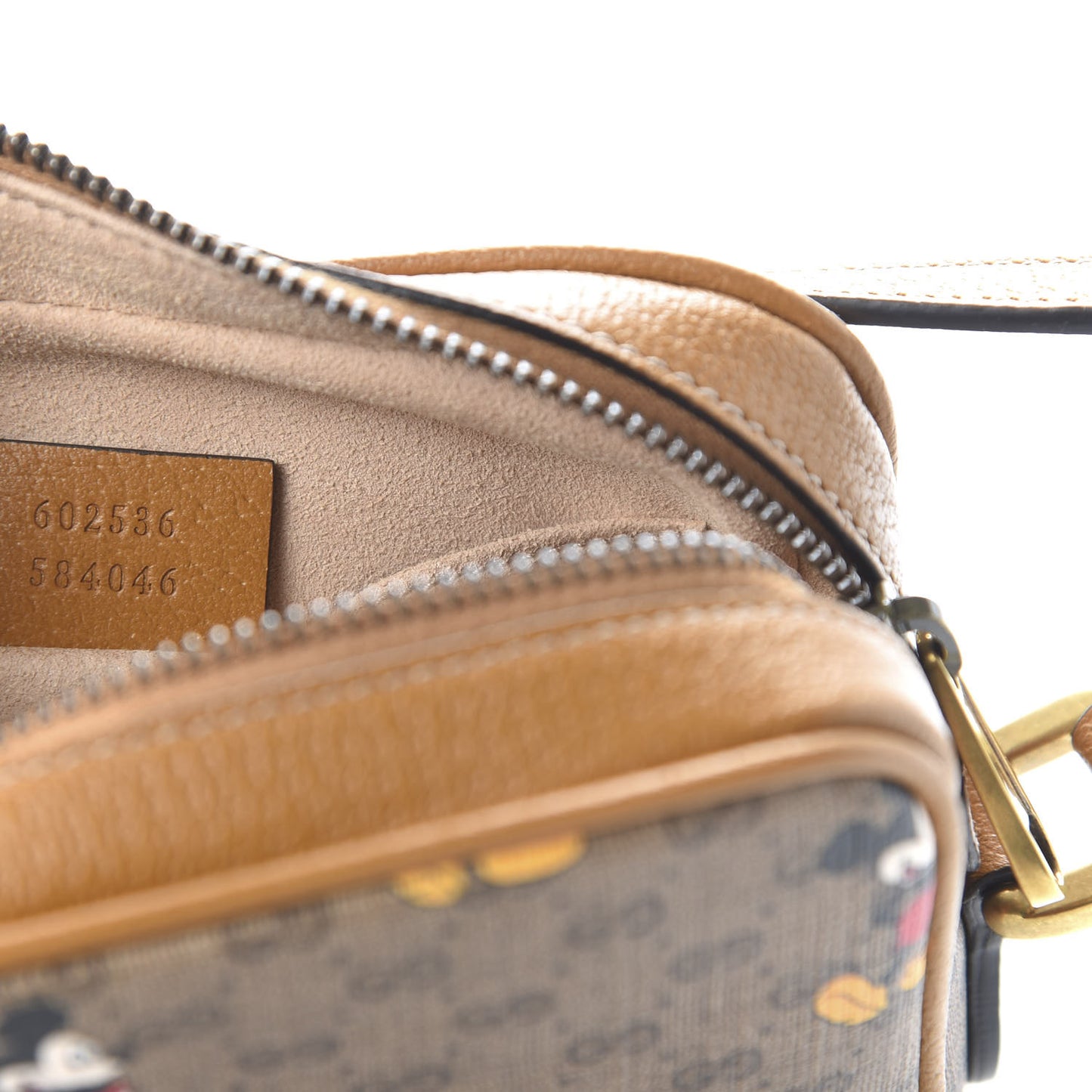X DISNEY Mini Vintage GG Supreme Monogram Mickey Mouse Shoulder Bag Beige Vintage Sun Oil