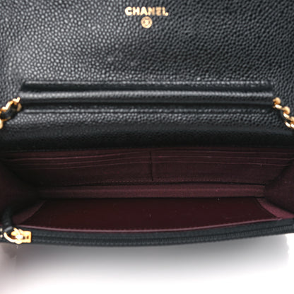 Chanel Caviar Quilted Wallet On Chain WOC Black 4 of 11