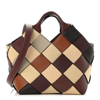 Loewe Calfskin Small Woven Basket Surplus Bag Hazelnut Camel 1 of 8