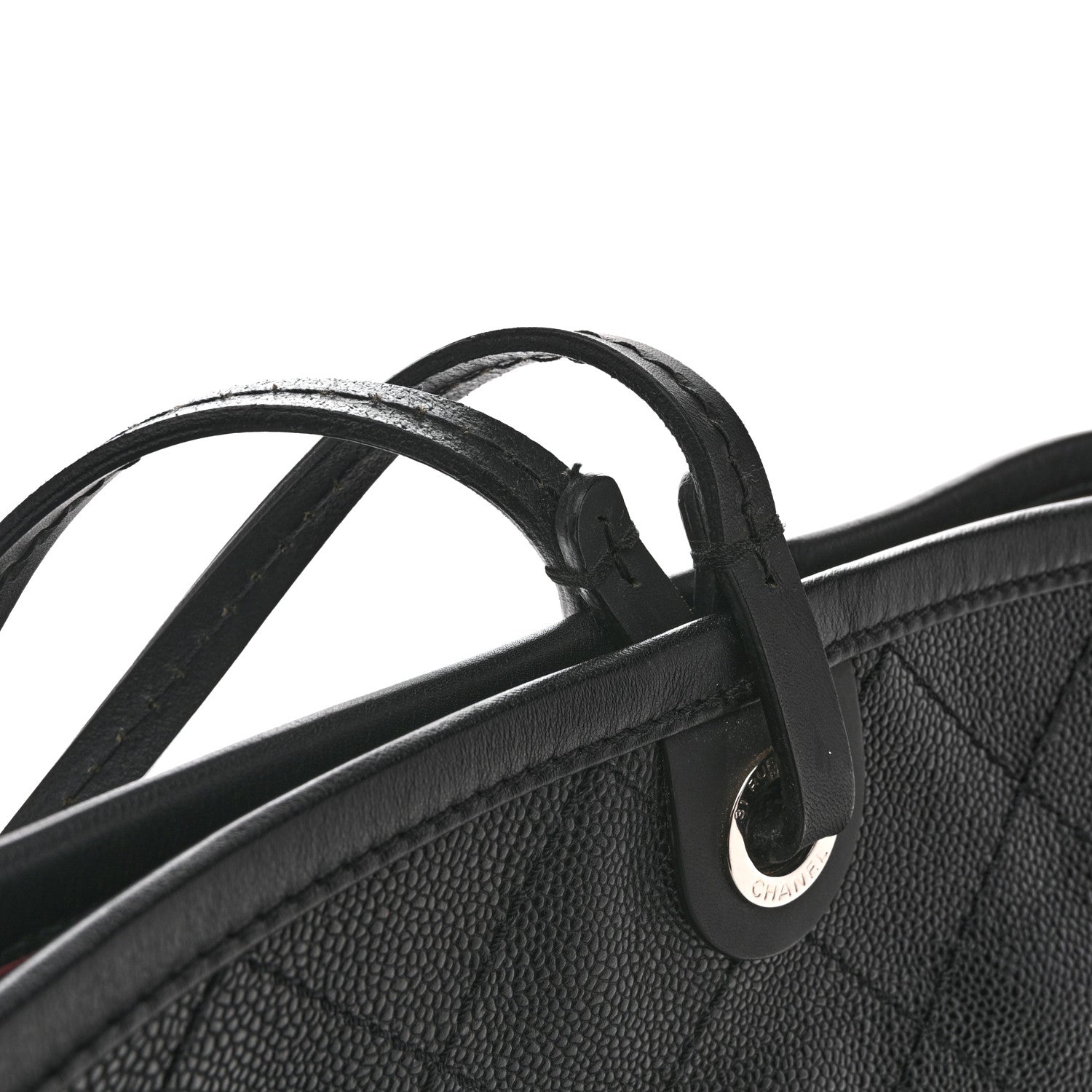 Chanel Grained Calfskin Large Shopping Fever Tote Black 14 of 14