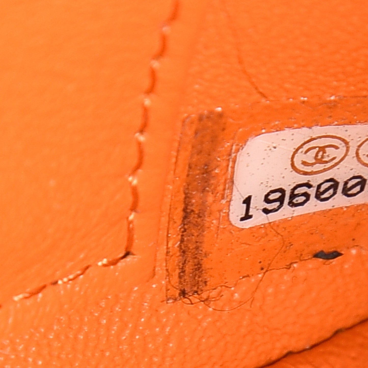 Patent Quilted Extra Mini Flap Orange