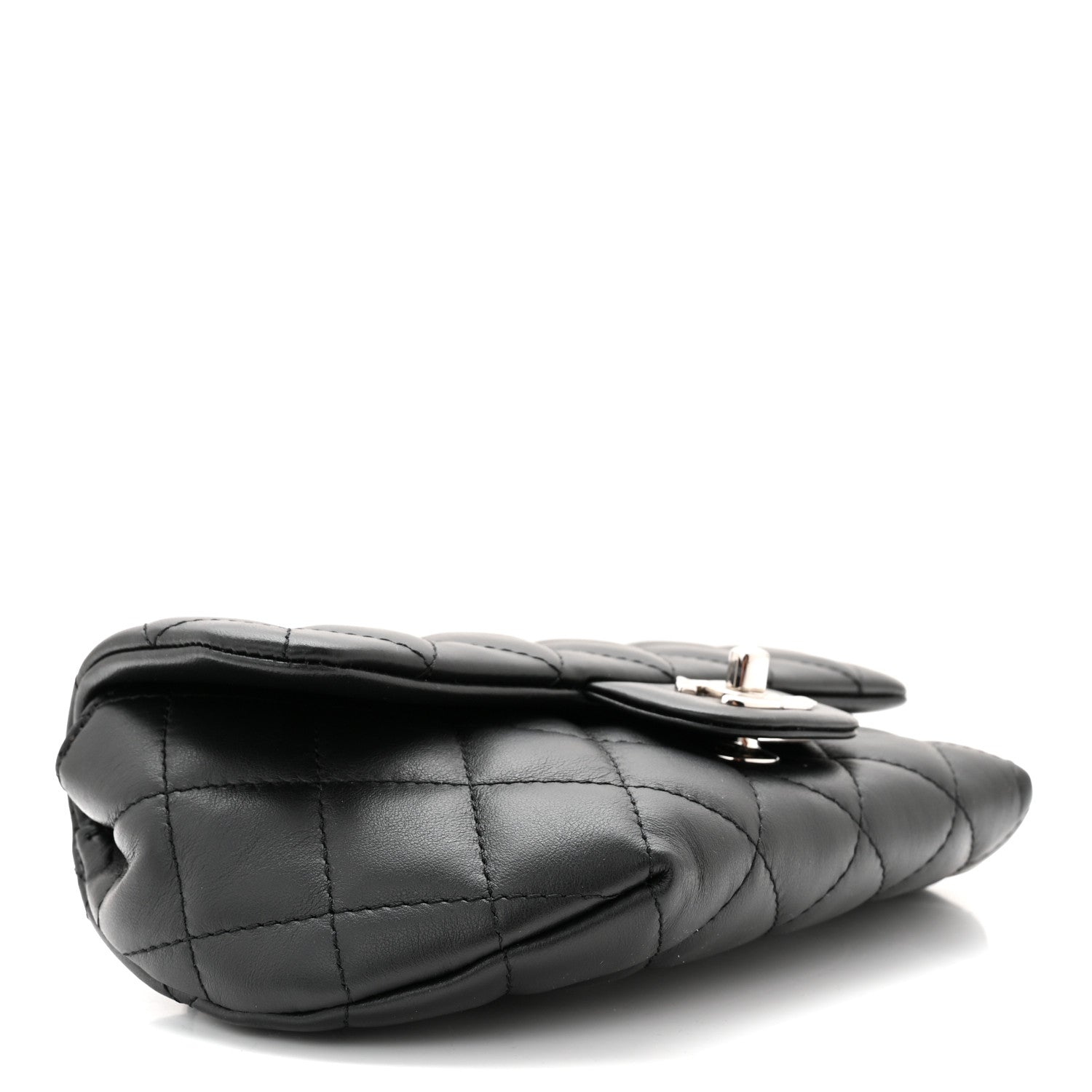 Chanel Calfskin Quilted CC Uniform Flap Belt Bag Black 3 of 10