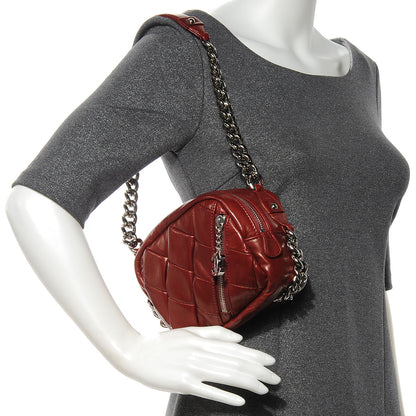 Chanel Lambskin Bubble Quilt Small Camera Case Red 2 of 7