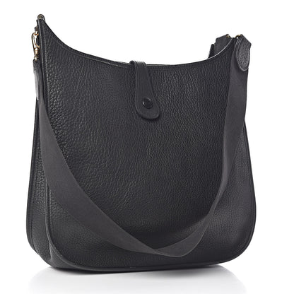 Hermes Taurillon Clemence Evelyne GM Black 3 of 11