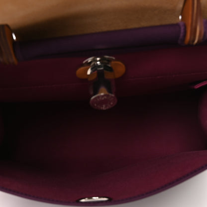 Hermes Toile Vache Hunter Herbag Zip 31 PM Cassis Fauve 5 of 11