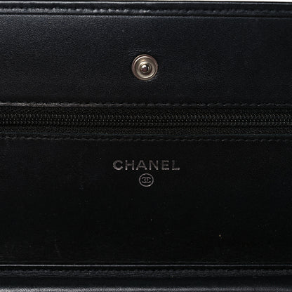 Chanel Calfskin Quilted Cambon Wallet On Chain WOC Black 6 of 15