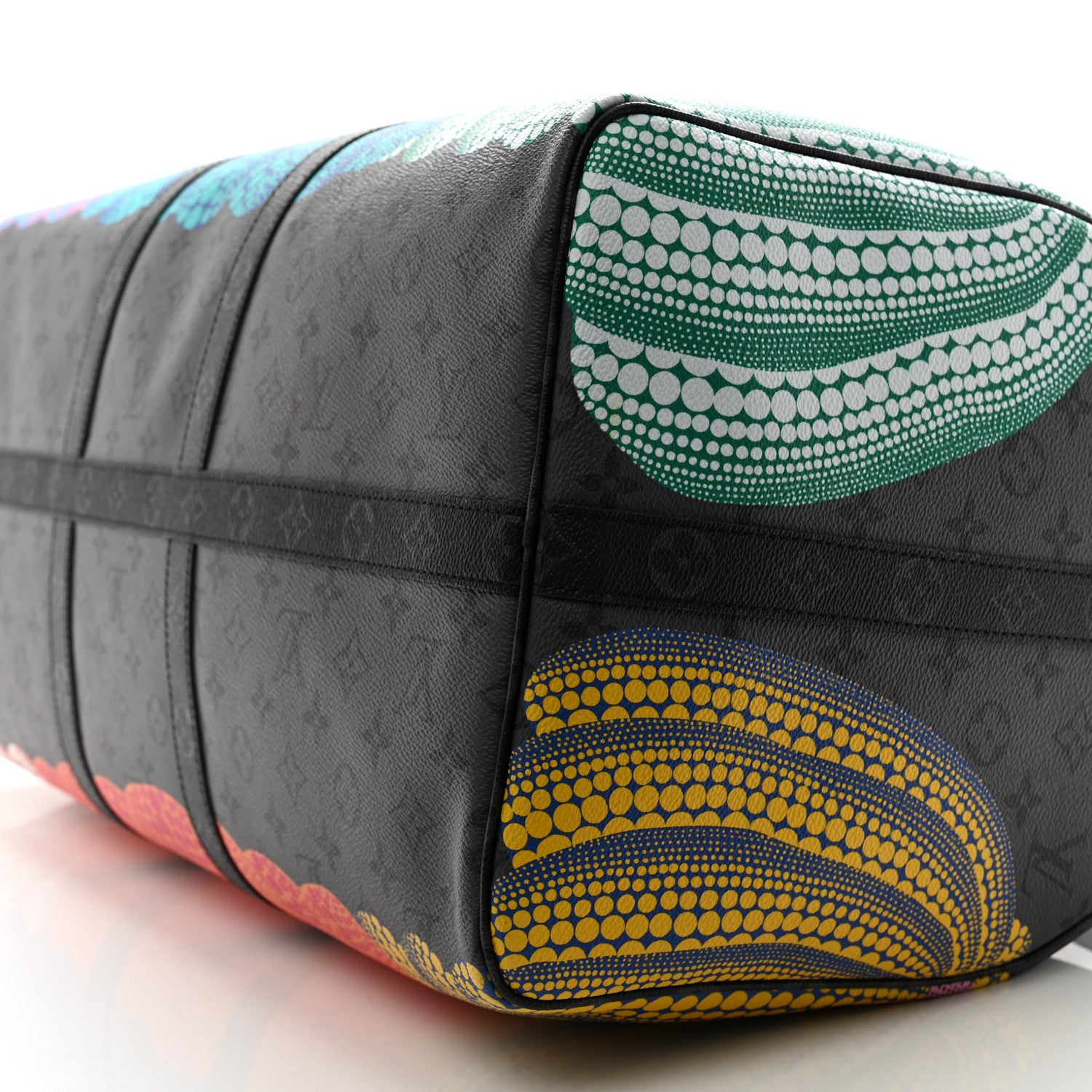 Louis Vuitton LV X YK Monogram Eclipse Reverse Pumpkin Keepall Bandouliere 55 Multicolor 9 of 11