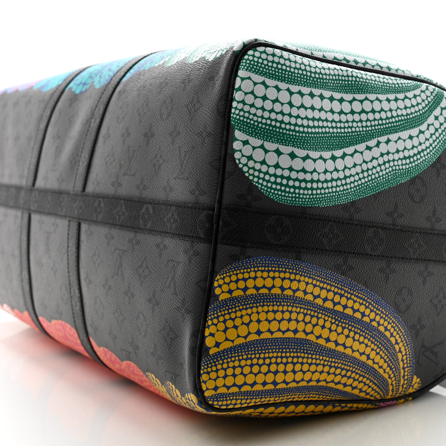 LV X YK Monogram Eclipse Reverse Pumpkin Keepall Bandouliere 55 Multicolor