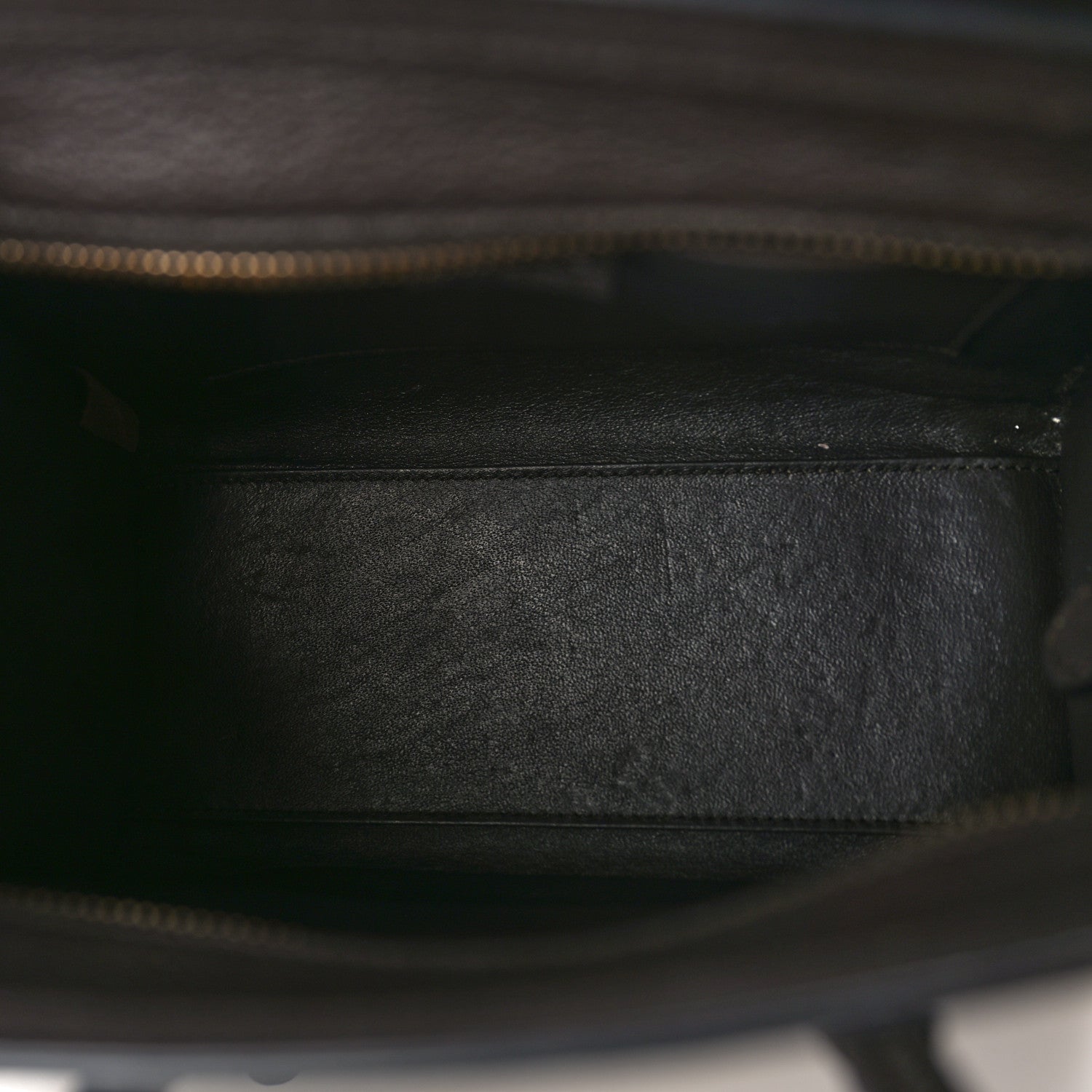 Celine Drummed Calfskin Nano Luggage Brown 5 of 13