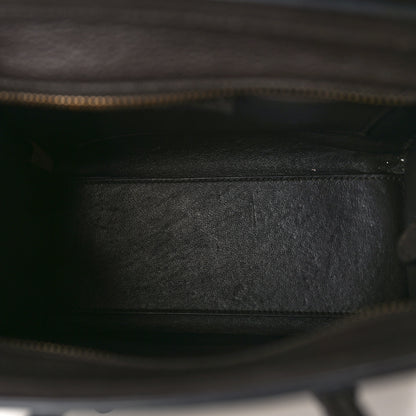 Celine Drummed Calfskin Nano Luggage Brown 5 of 13