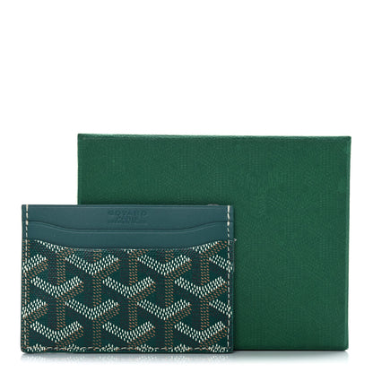 Goyard Goyardine Saint Sulpice Card Holder Green 7 of 7
