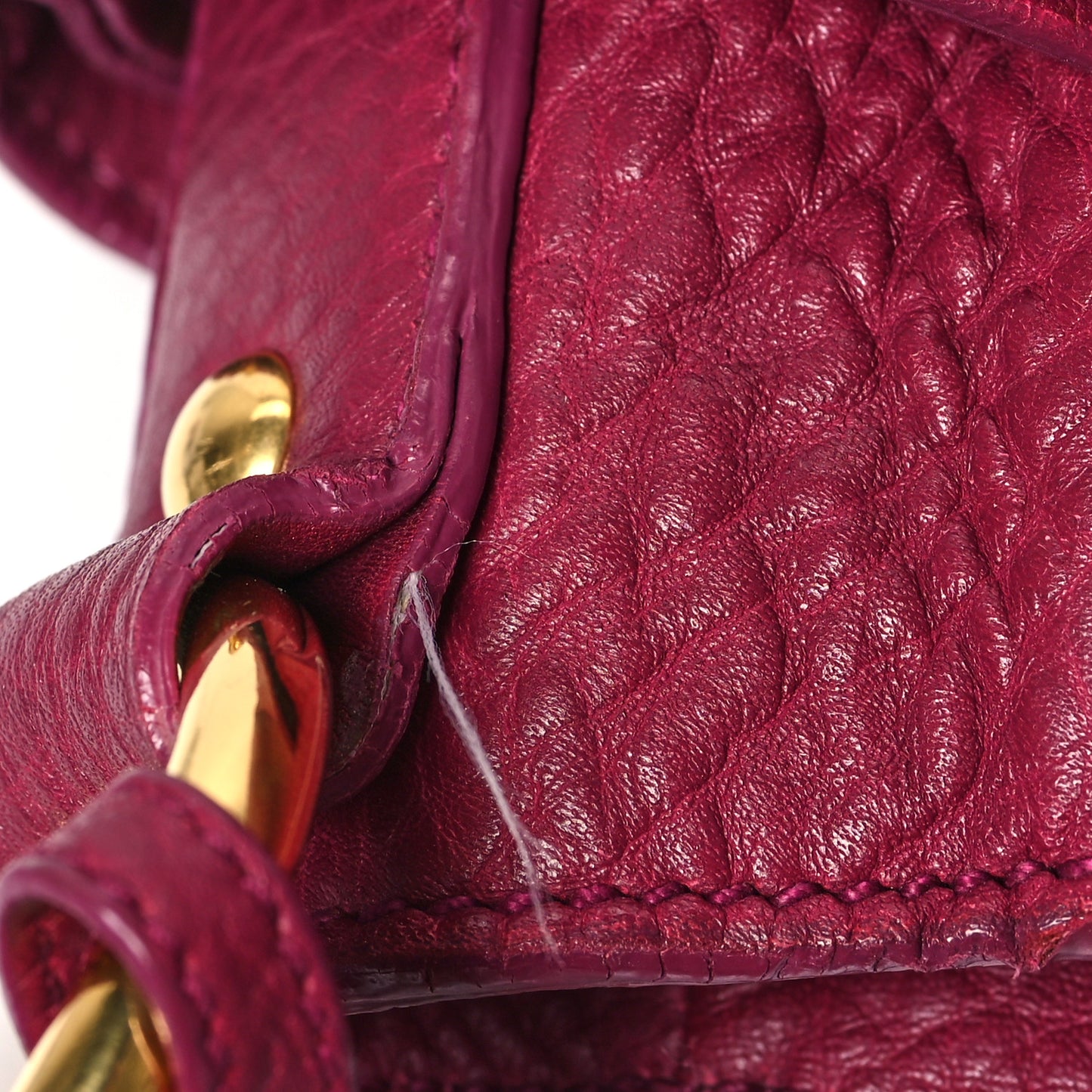 Vitello Daino Side Zip Pocket Hobo Ametista