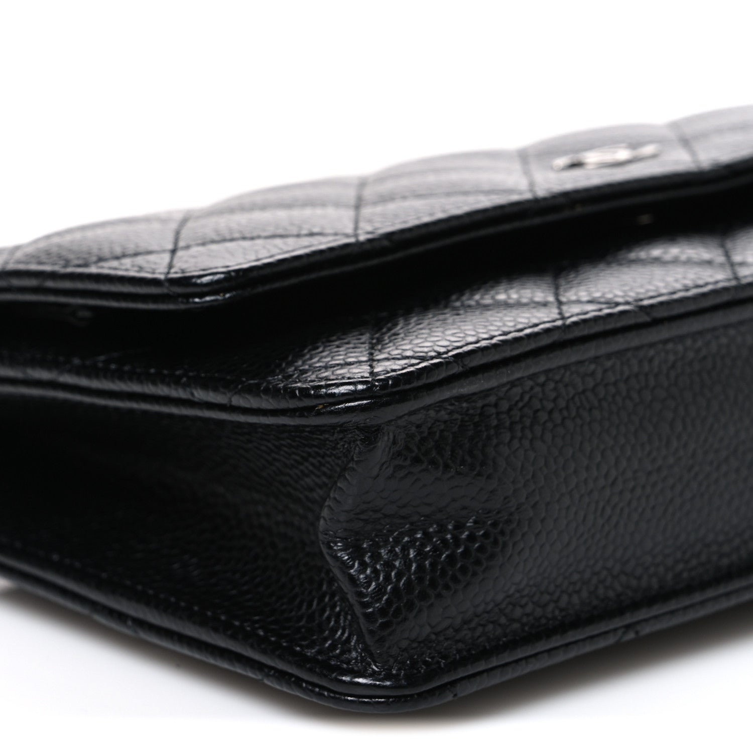 Chanel Caviar Quilted Wallet on Chain WOC Black 9 of 10