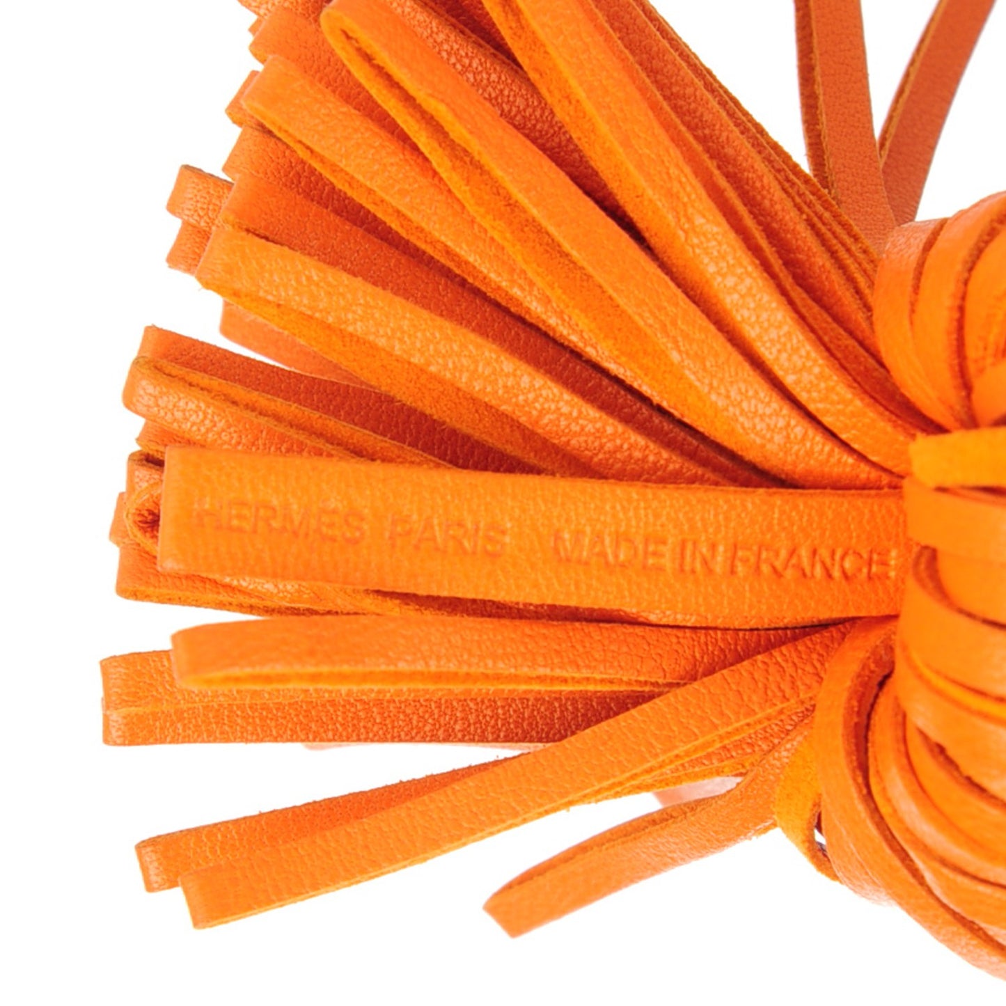 Lambskin Carmen Tassel Key Holder Orange