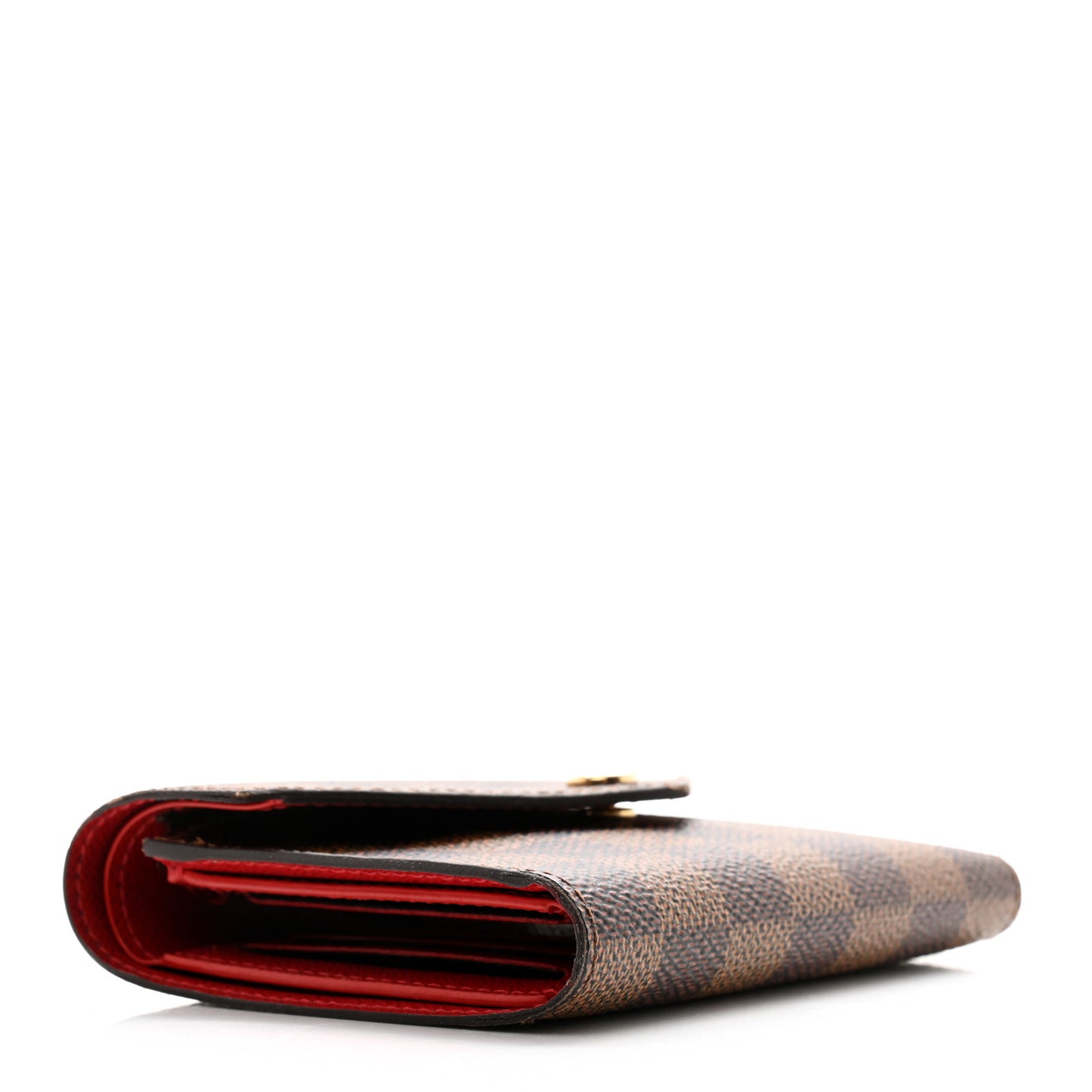 Damier Ebene Victorine Wallet Red